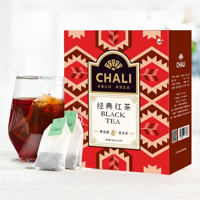 CHALI 红茶100包绿茶茉莉花茶